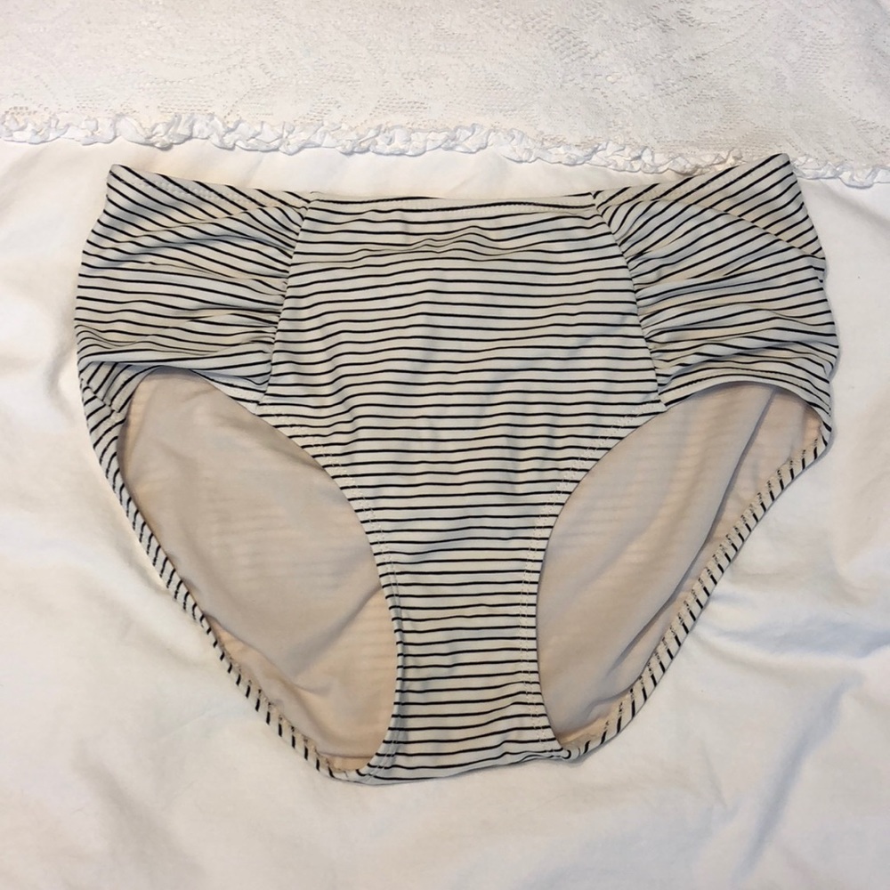 High waisted swim bottoms